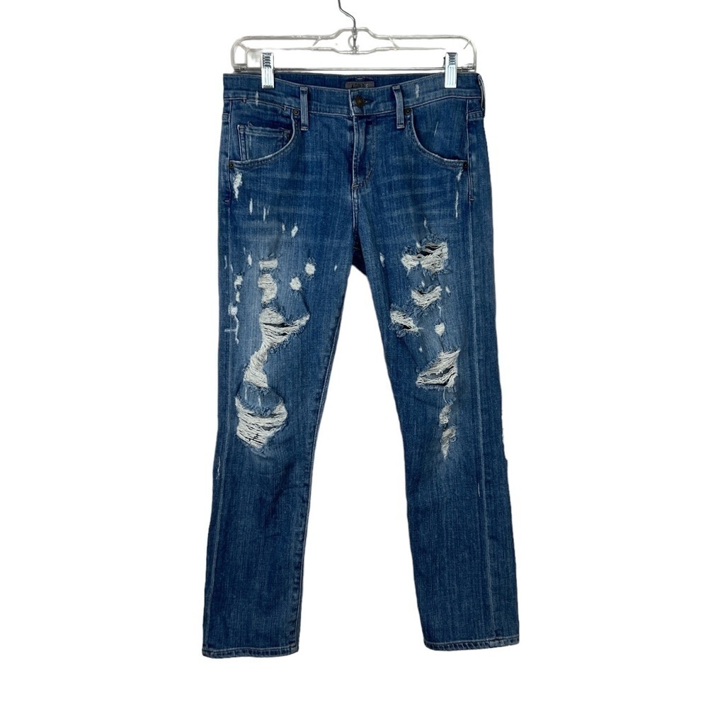 Agolde Isabel Distressed Denim Jeans